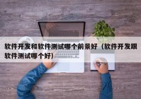 軟件開發(fā)和軟件測試哪個前景好（軟件開發(fā)跟軟件測試哪個好）