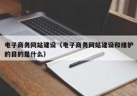 電子商務(wù)網(wǎng)站建設(shè)（電子商務(wù)網(wǎng)站建設(shè)和維護的目的是什么）