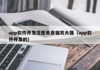 app軟件開發(fā)流程吳彥祖蘇大強（app軟件開發(fā)的）