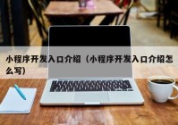 小程序開發(fā)入口介紹（小程序開發(fā)入口介紹怎么寫）