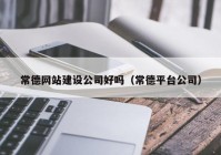 常德網(wǎng)站建設(shè)公司好嗎（常德平臺公司）