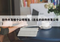 軟件開發(fā)哪個(gè)公司有名（出名的軟件開發(fā)公司）