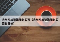 滄州網(wǎng)站建設(shè)服務(wù)公司（滄州網(wǎng)站建設(shè)服務(wù)公司有哪些）