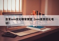 首頁seo優(yōu)化哪家便宜（seo首頁優(yōu)化電話）